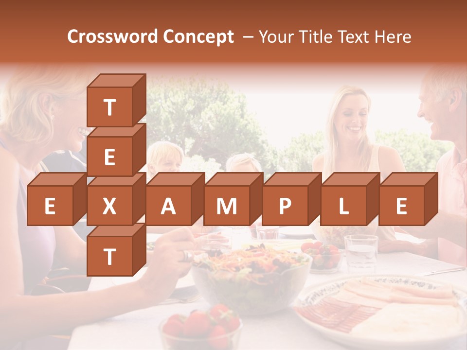 Family Father Caucasian PowerPoint Template