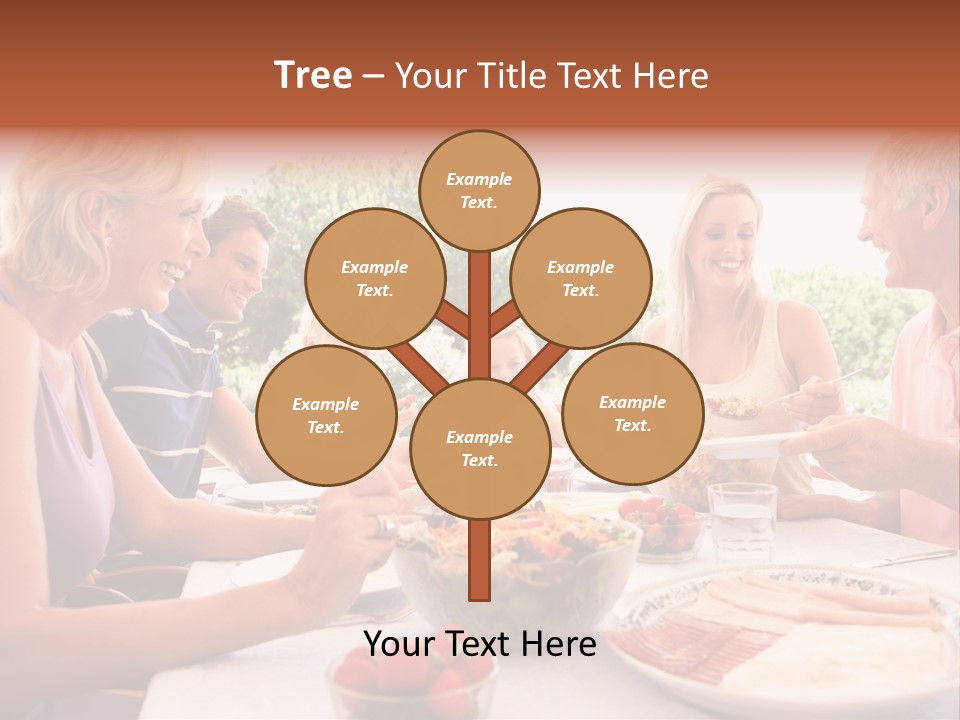 Family Father Caucasian PowerPoint Template