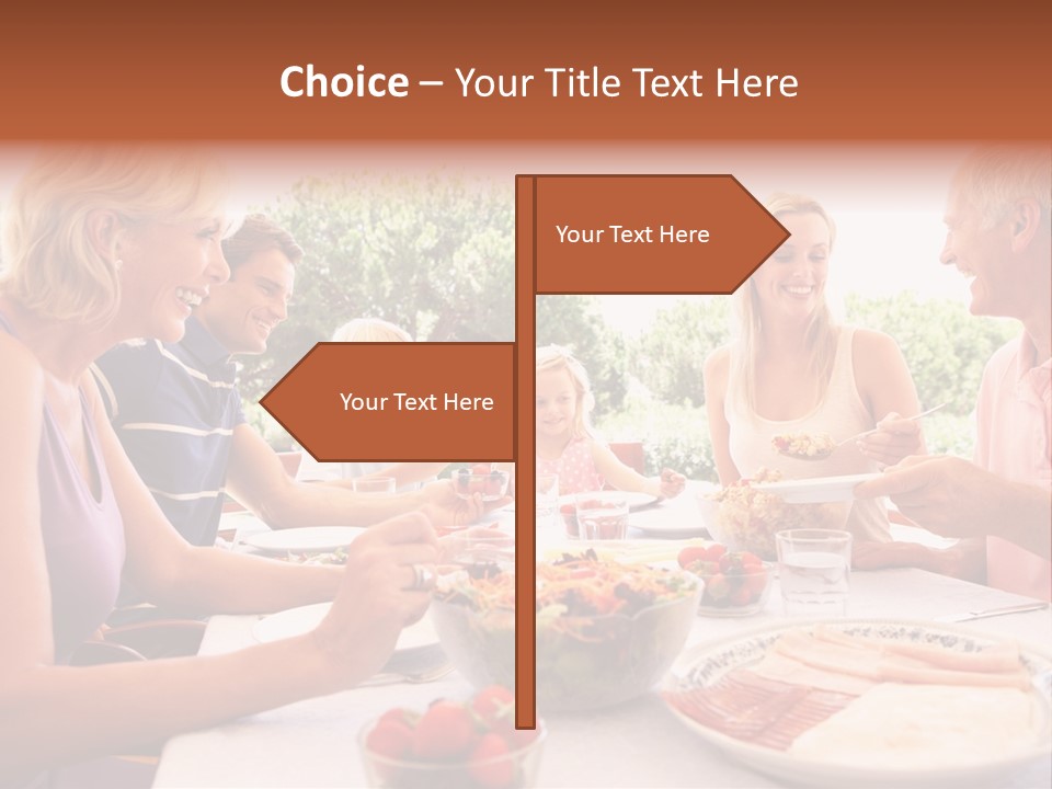 Family Father Caucasian PowerPoint Template