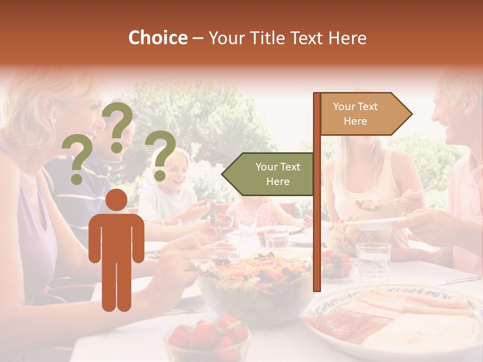 Family Father Caucasian PowerPoint Template