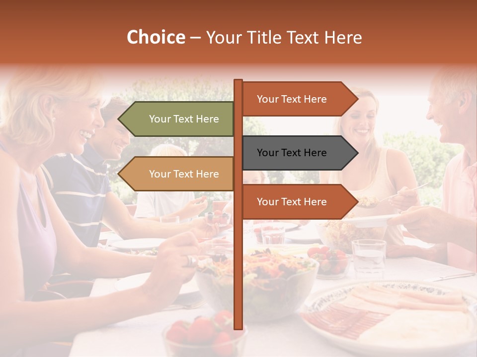 Family Father Caucasian PowerPoint Template