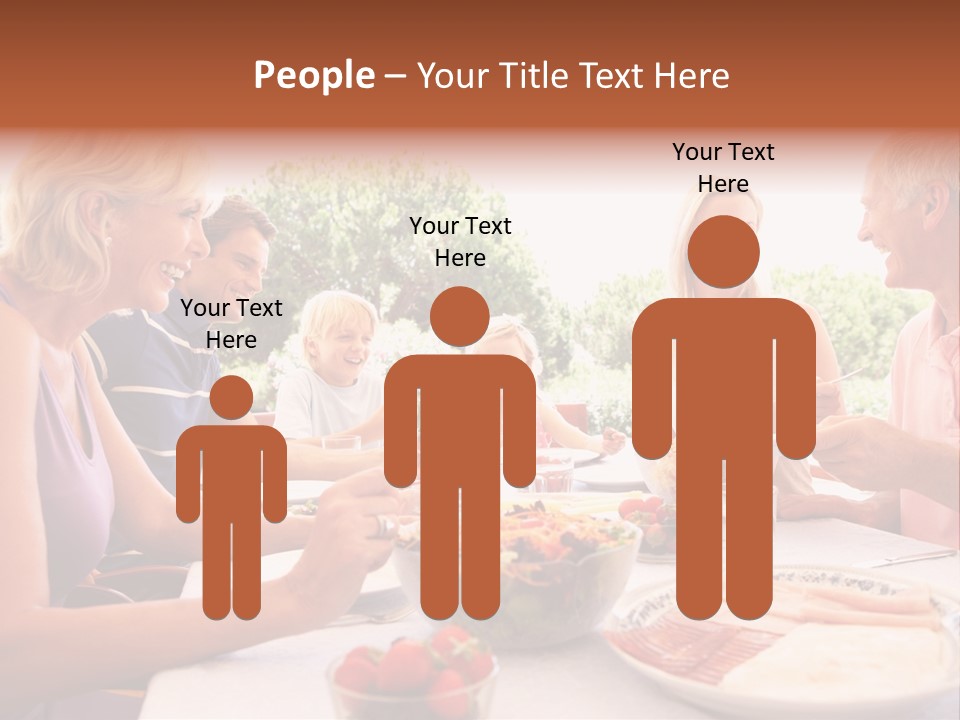 Family Father Caucasian PowerPoint Template