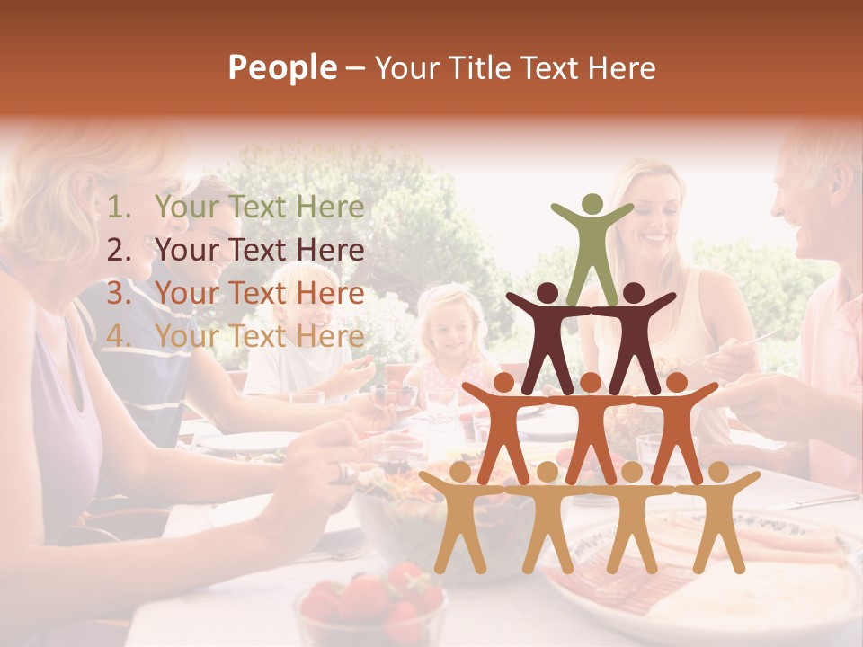 Family Father Caucasian PowerPoint Template