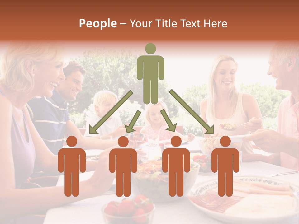Family Father Caucasian PowerPoint Template