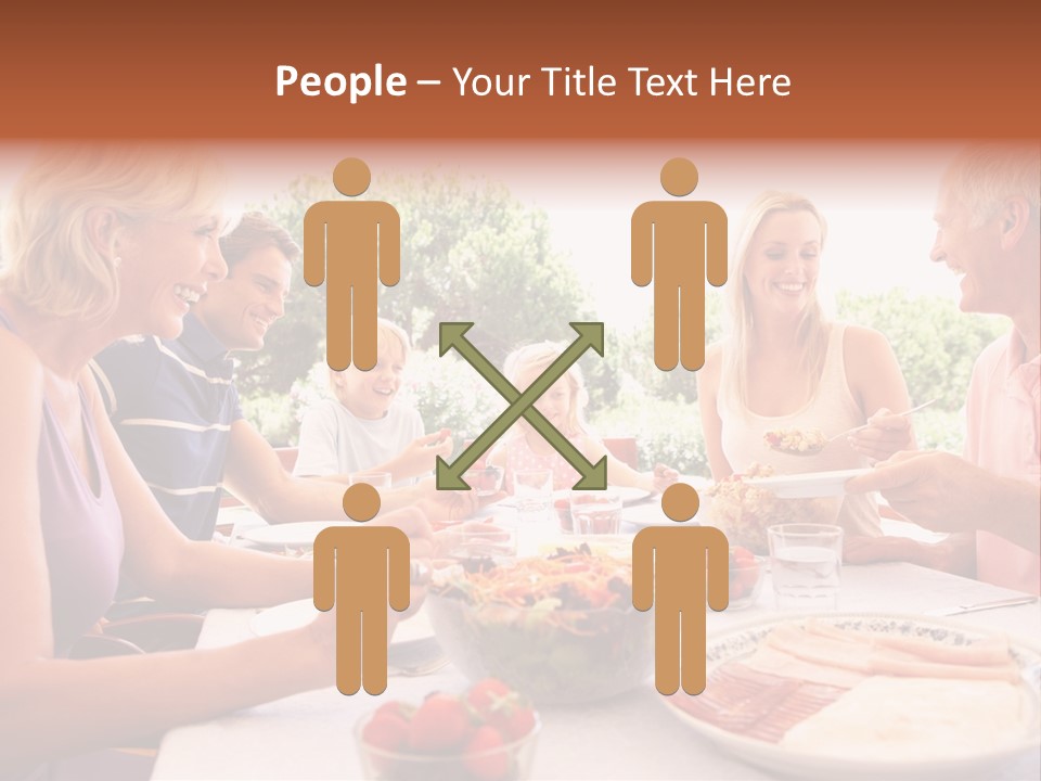 Family Father Caucasian PowerPoint Template