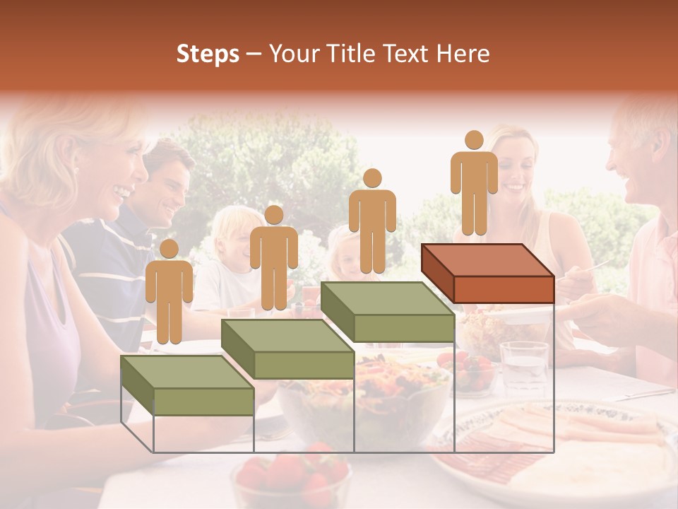 Family Father Caucasian PowerPoint Template