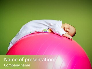 Boy Round Pink PowerPoint Template