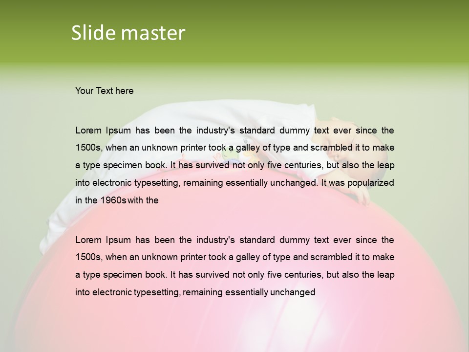 Boy Round Pink PowerPoint Template