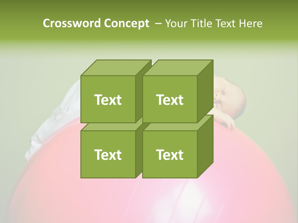 Boy Round Pink PowerPoint Template