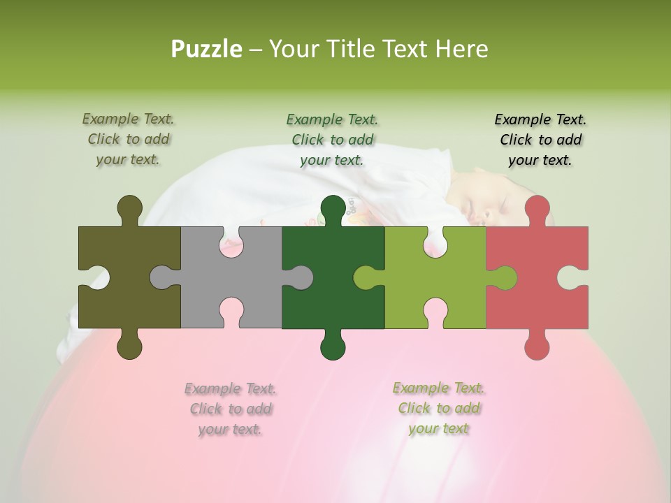 Boy Round Pink PowerPoint Template