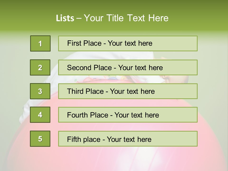 Boy Round Pink PowerPoint Template