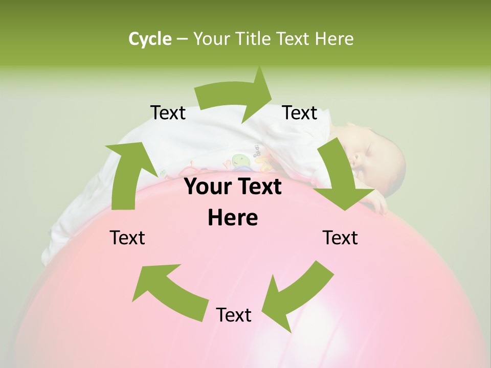 Boy Round Pink PowerPoint Template