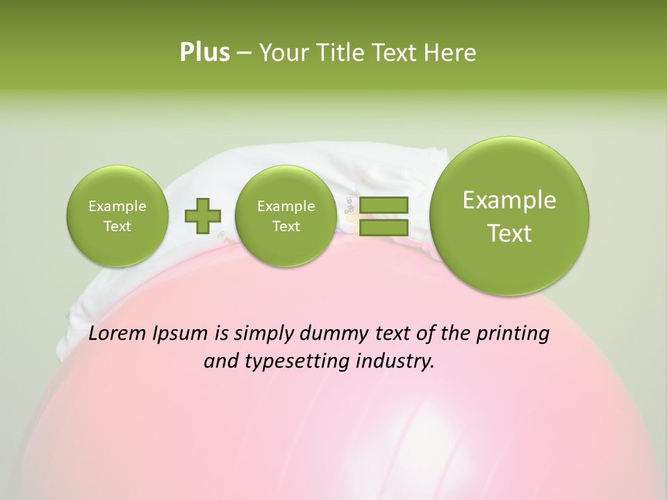 Boy Round Pink PowerPoint Template