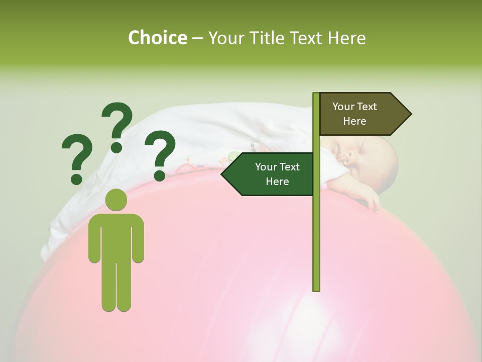 Boy Round Pink PowerPoint Template