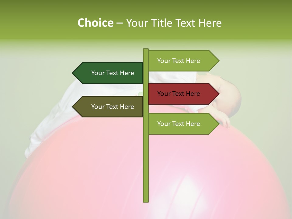 Boy Round Pink PowerPoint Template