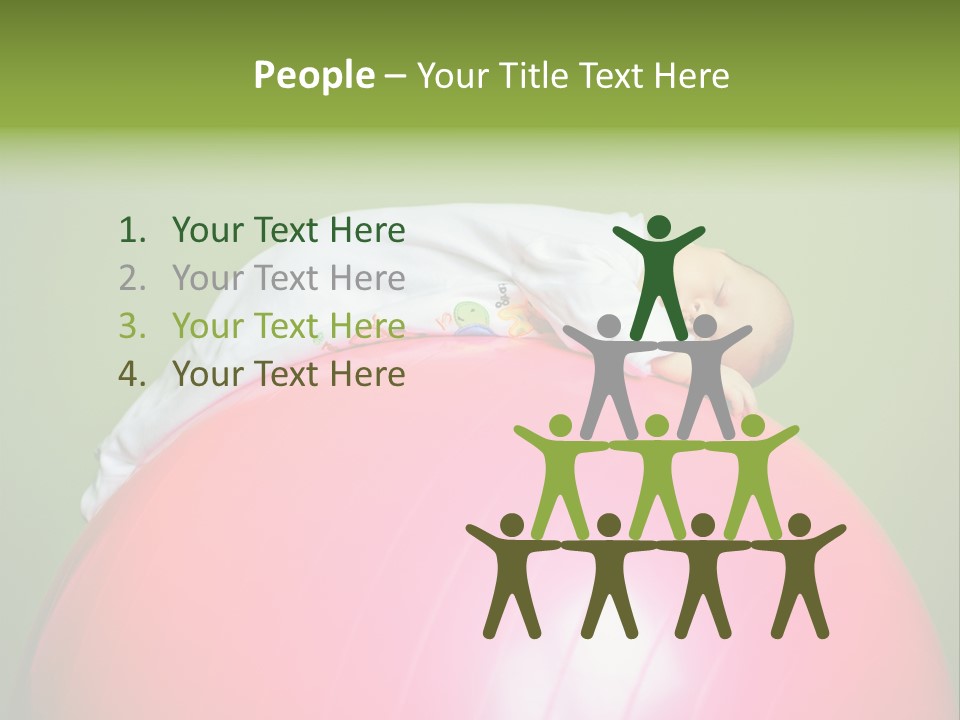 Boy Round Pink PowerPoint Template