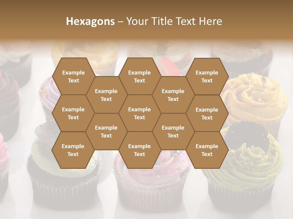 Decorated Party Cupcake PowerPoint Template