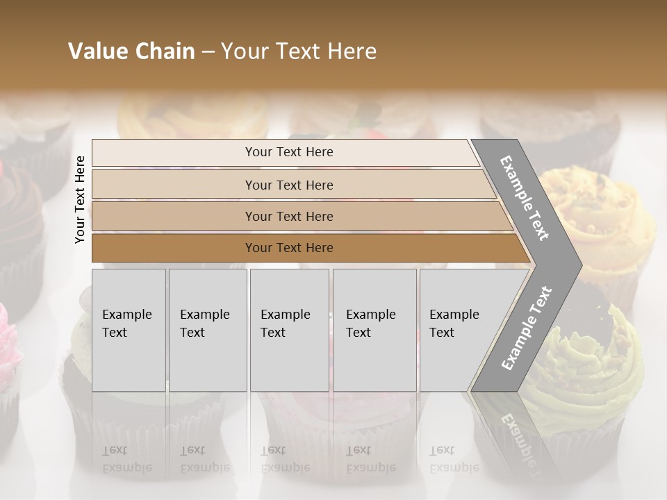 Decorated Party Cupcake PowerPoint Template