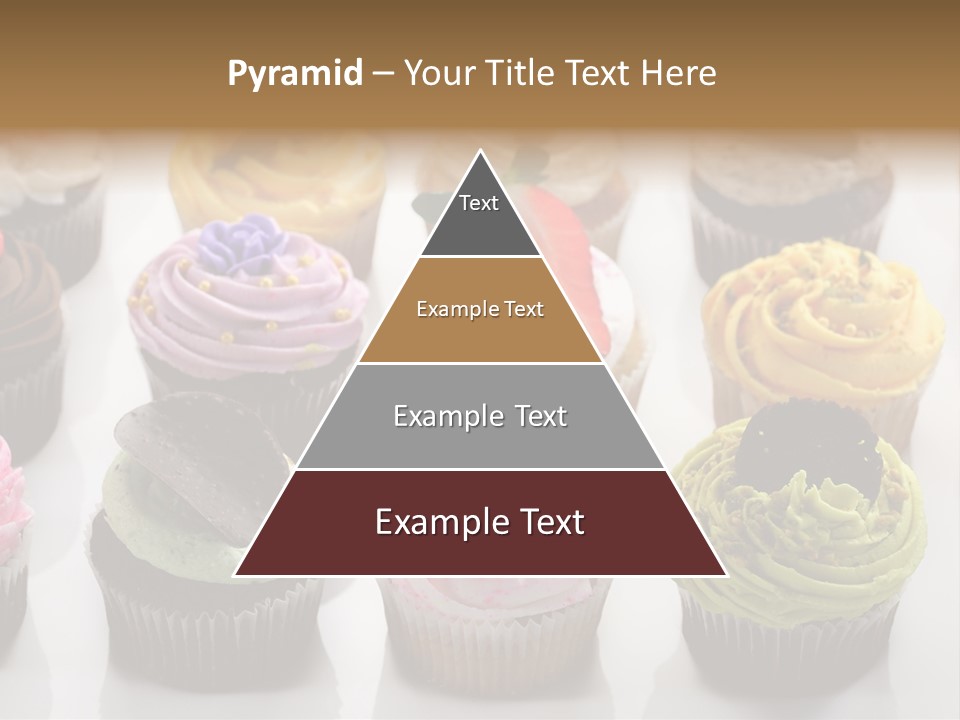 Decorated Party Cupcake PowerPoint Template