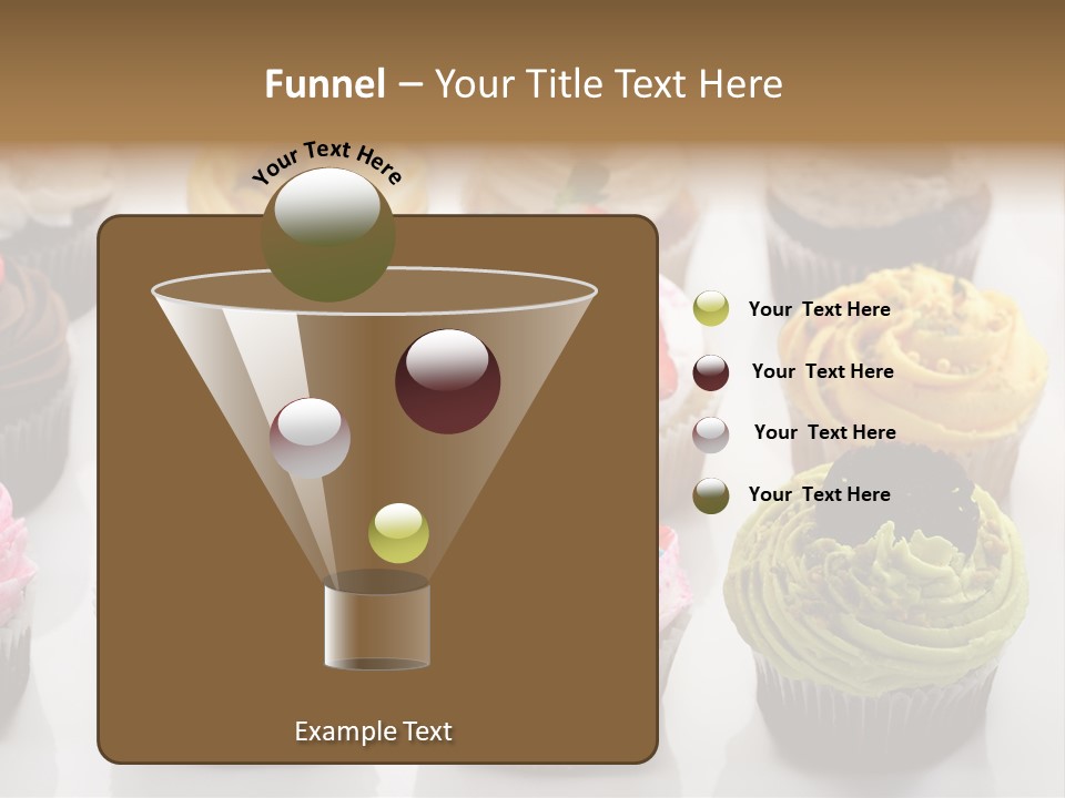 Decorated Party Cupcake PowerPoint Template