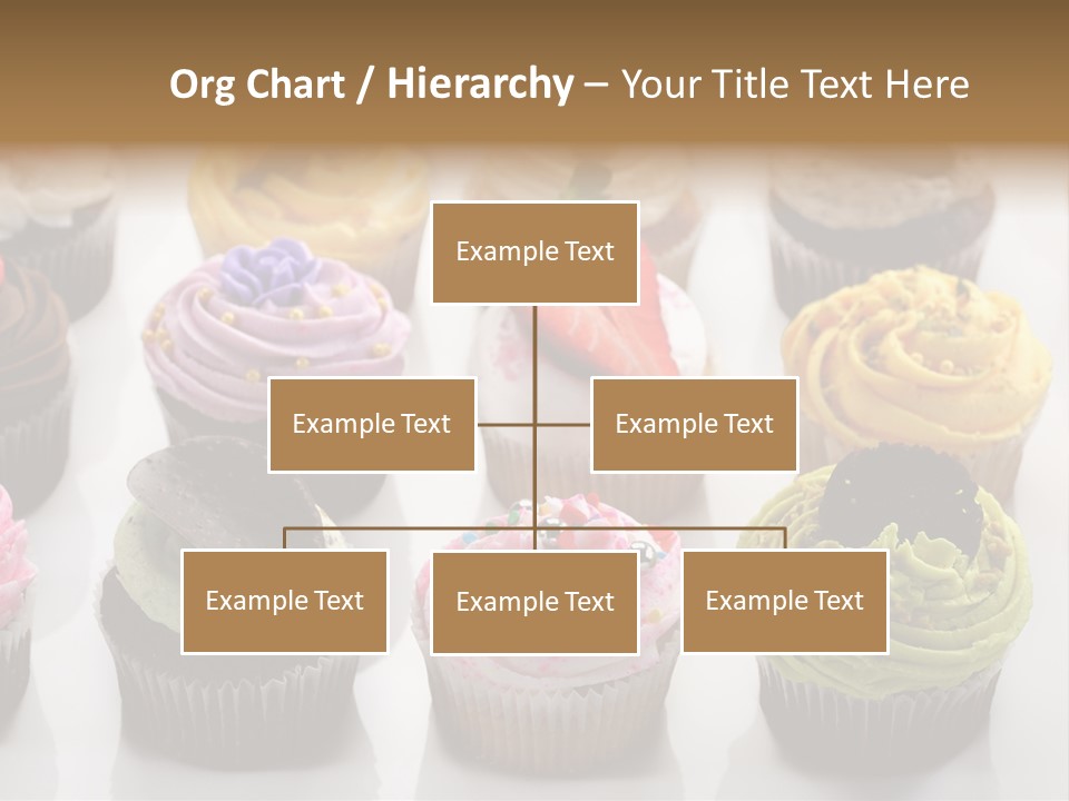 Decorated Party Cupcake PowerPoint Template