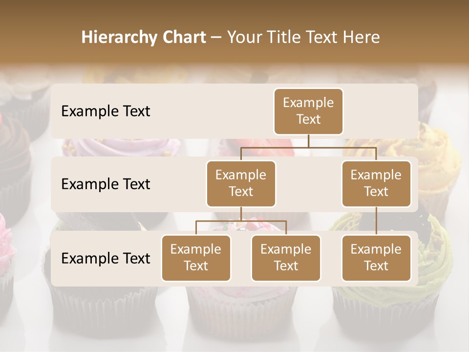 Decorated Party Cupcake PowerPoint Template