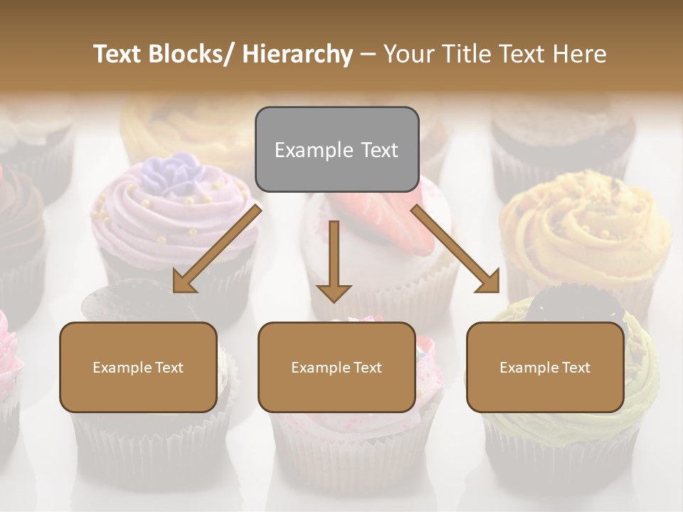 Decorated Party Cupcake PowerPoint Template