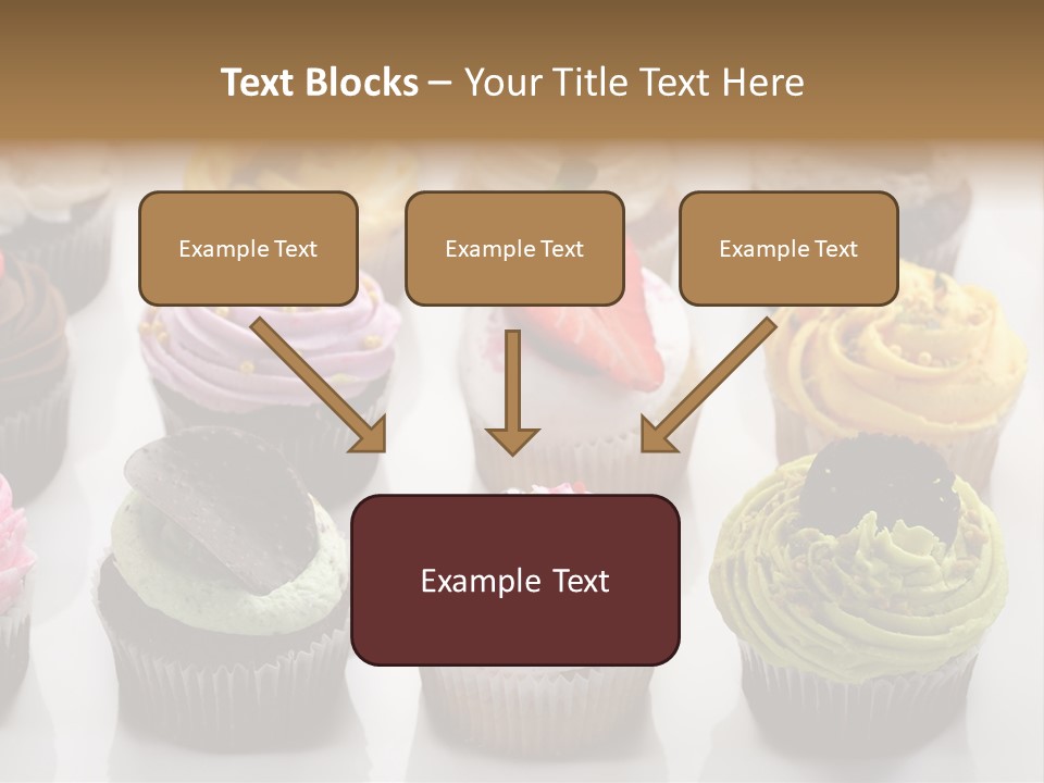 Decorated Party Cupcake PowerPoint Template