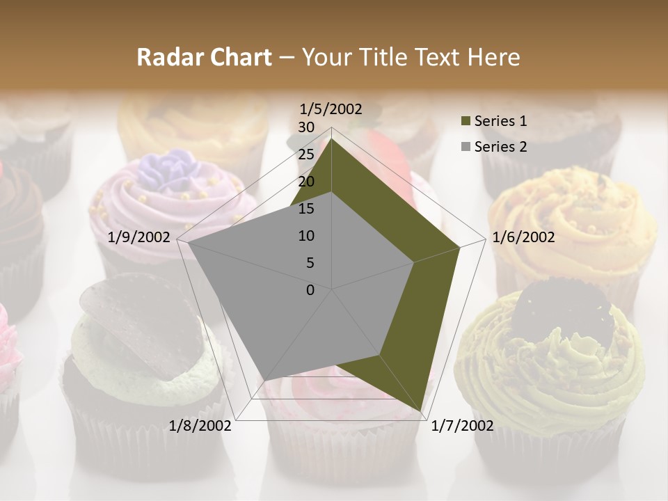 Decorated Party Cupcake PowerPoint Template