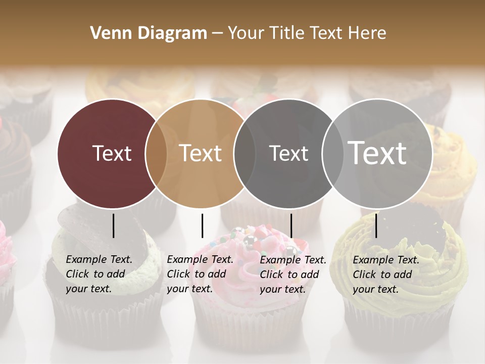 Decorated Party Cupcake PowerPoint Template