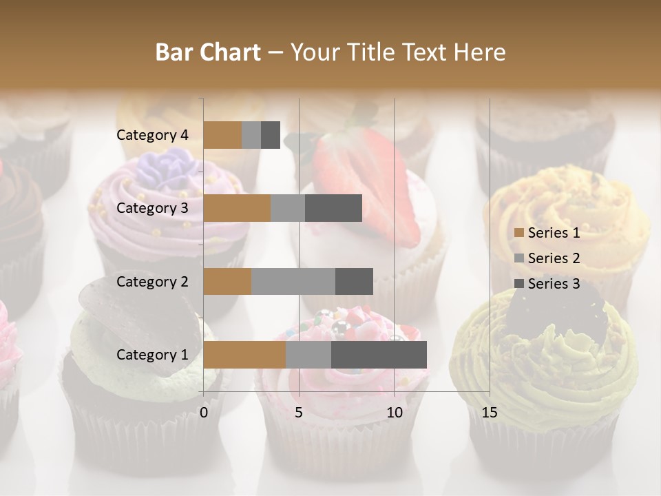 Decorated Party Cupcake PowerPoint Template