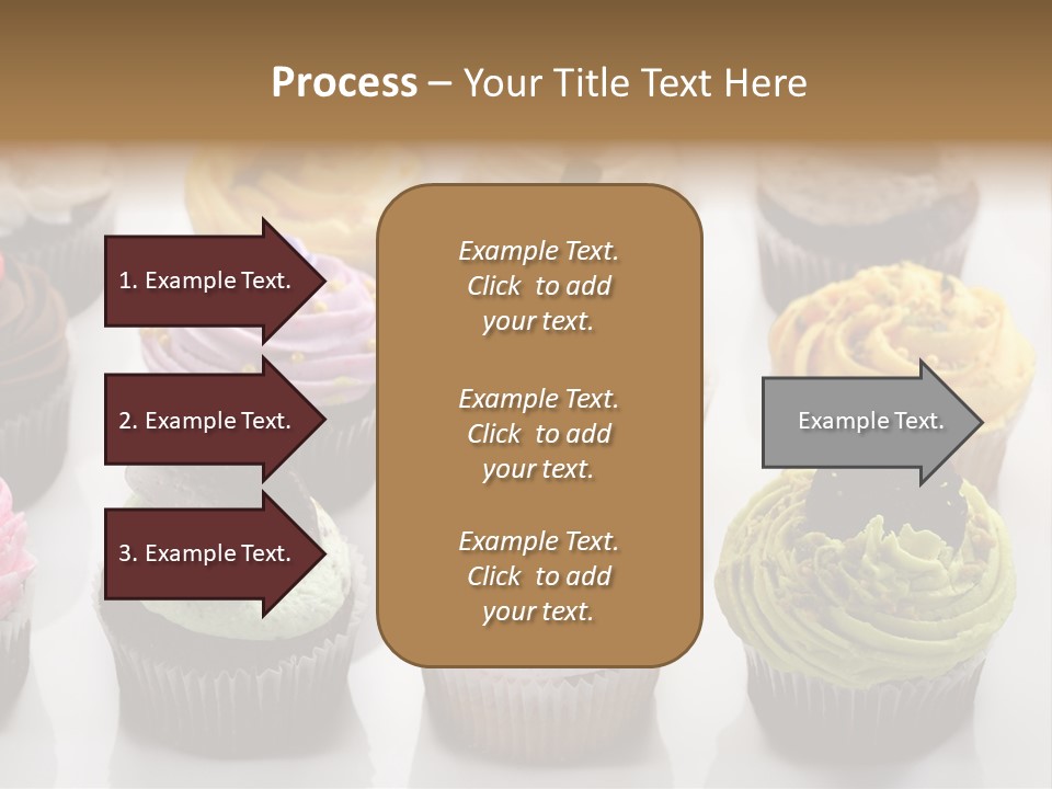 Decorated Party Cupcake PowerPoint Template