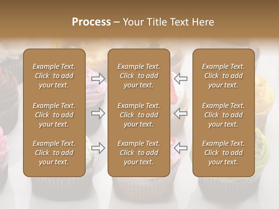 Decorated Party Cupcake PowerPoint Template