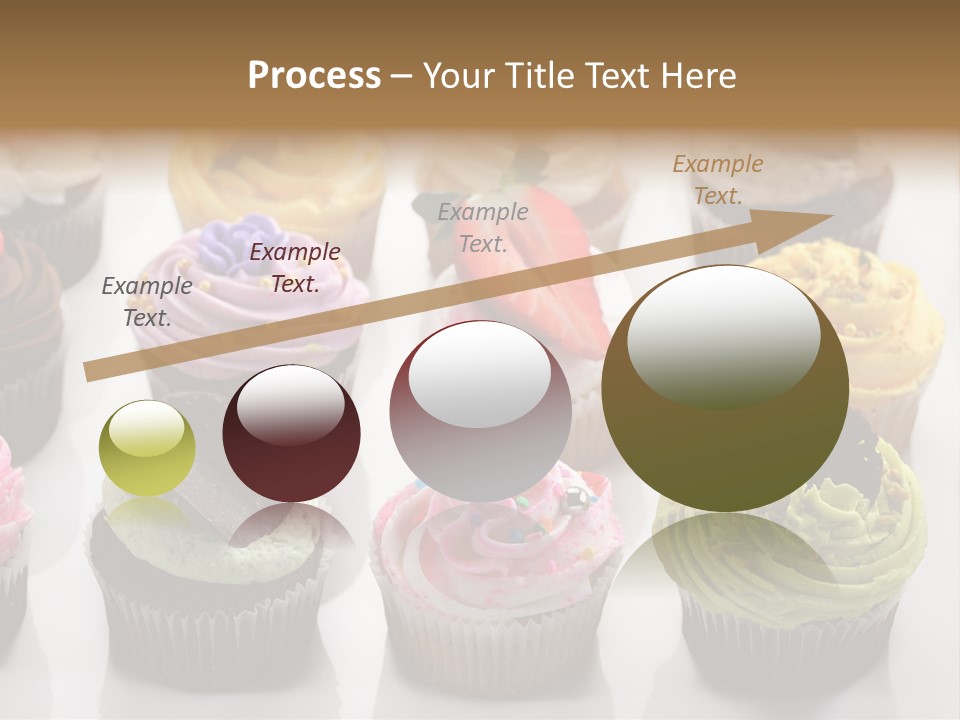 Decorated Party Cupcake PowerPoint Template