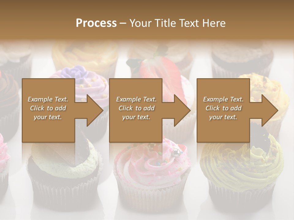 Decorated Party Cupcake PowerPoint Template