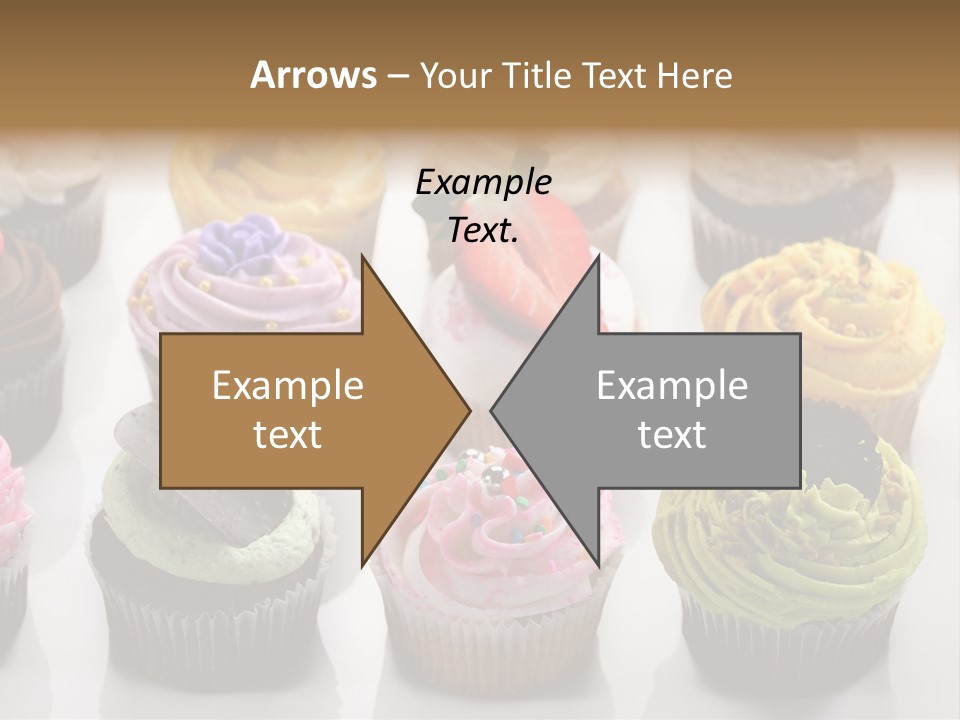 Decorated Party Cupcake PowerPoint Template