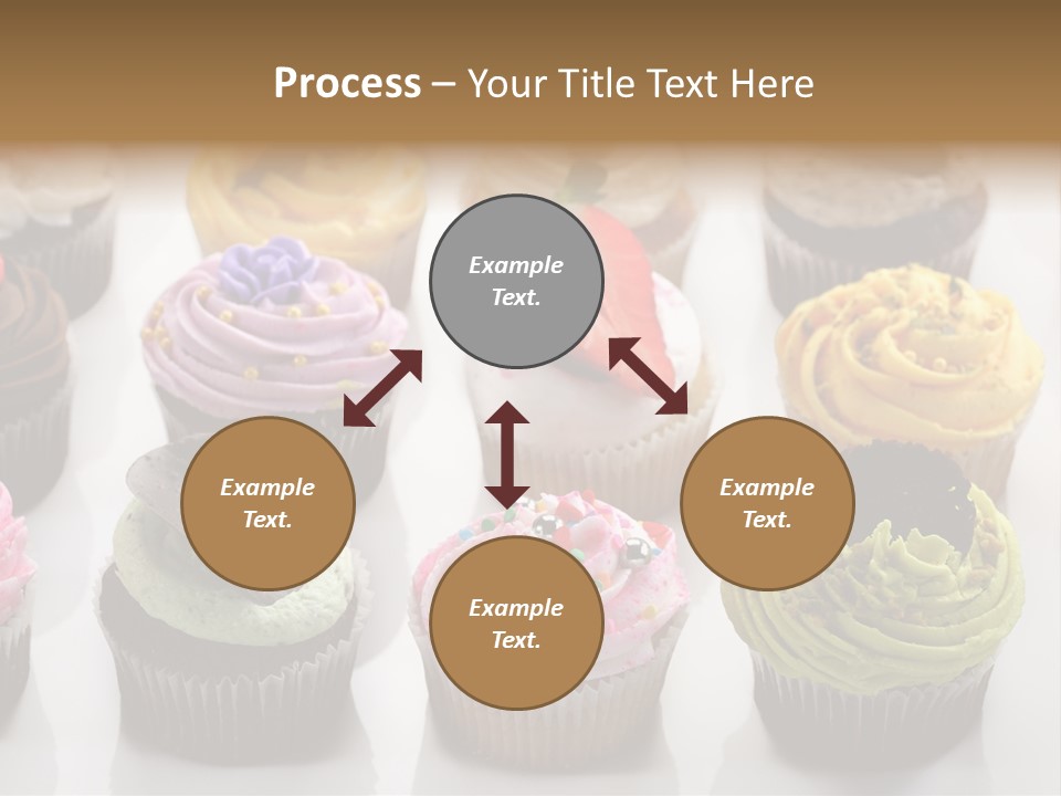 Decorated Party Cupcake PowerPoint Template