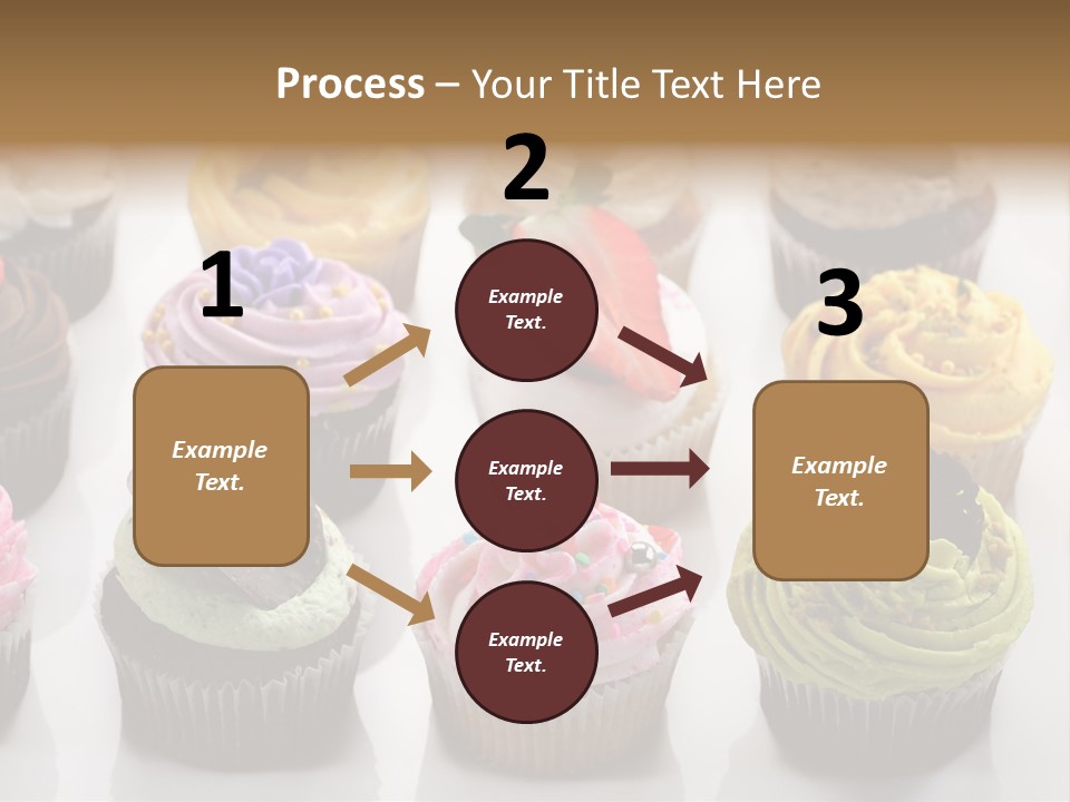 Decorated Party Cupcake PowerPoint Template
