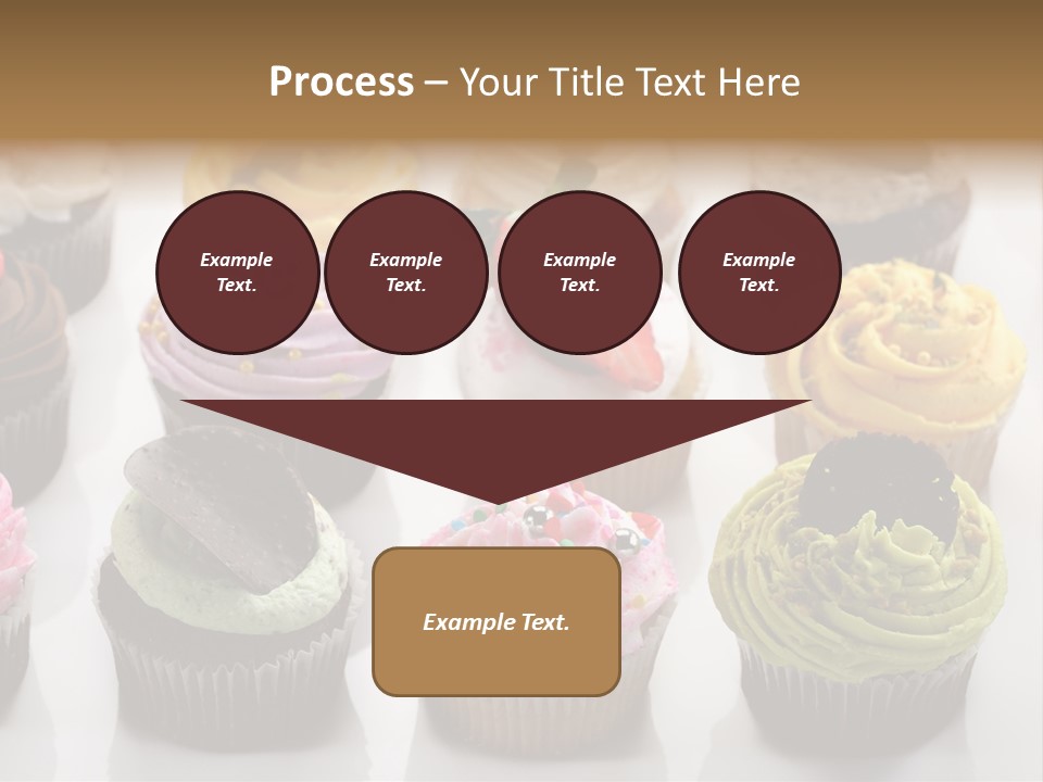 Decorated Party Cupcake PowerPoint Template