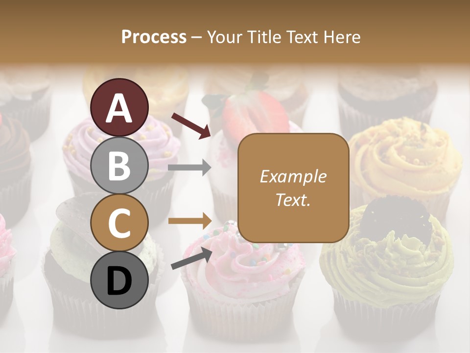 Decorated Party Cupcake PowerPoint Template