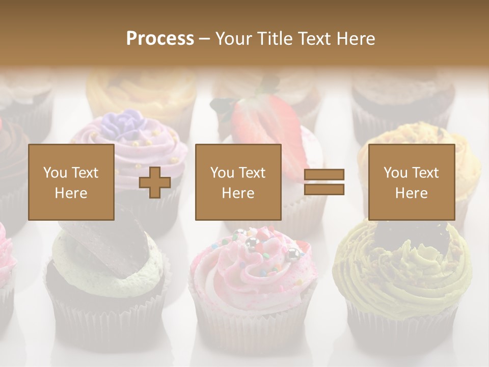 Decorated Party Cupcake PowerPoint Template