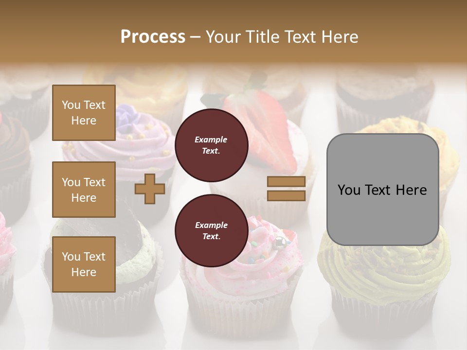 Decorated Party Cupcake PowerPoint Template