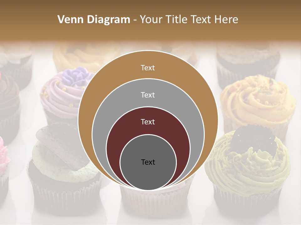 Decorated Party Cupcake PowerPoint Template