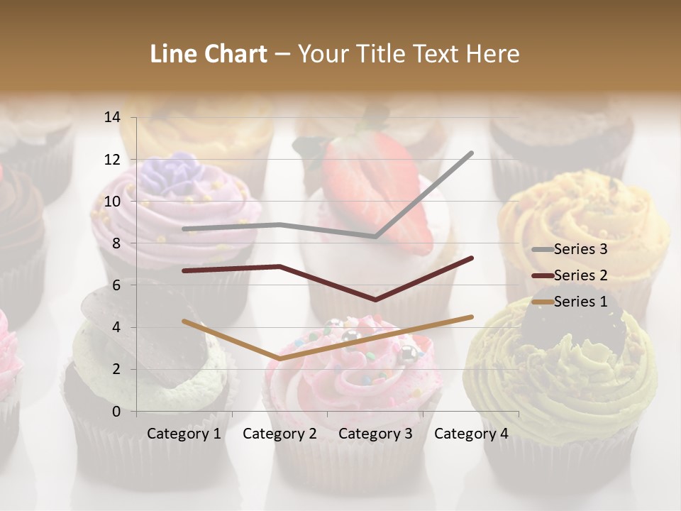 Decorated Party Cupcake PowerPoint Template