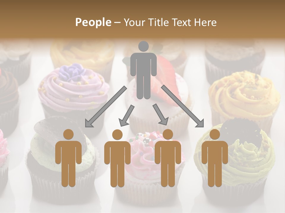 Decorated Party Cupcake PowerPoint Template