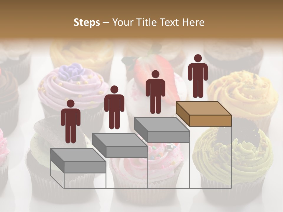 Decorated Party Cupcake PowerPoint Template
