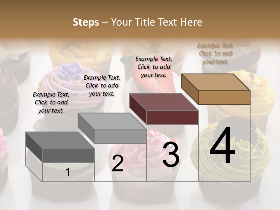 Decorated Party Cupcake PowerPoint Template