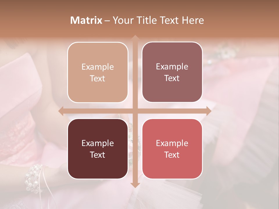 Bridesmaid Red Three PowerPoint Template