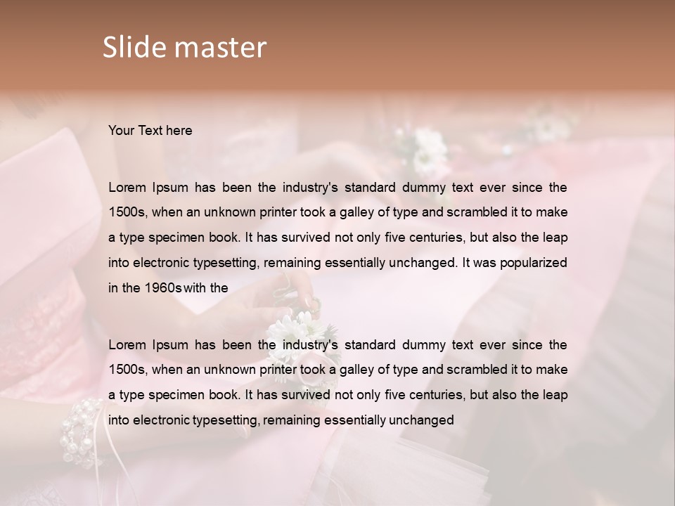 Bridesmaid Red Three PowerPoint Template