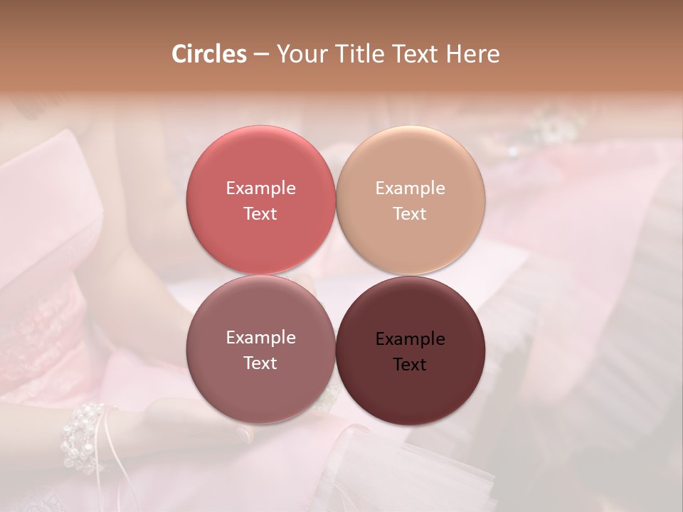 Bridesmaid Red Three PowerPoint Template